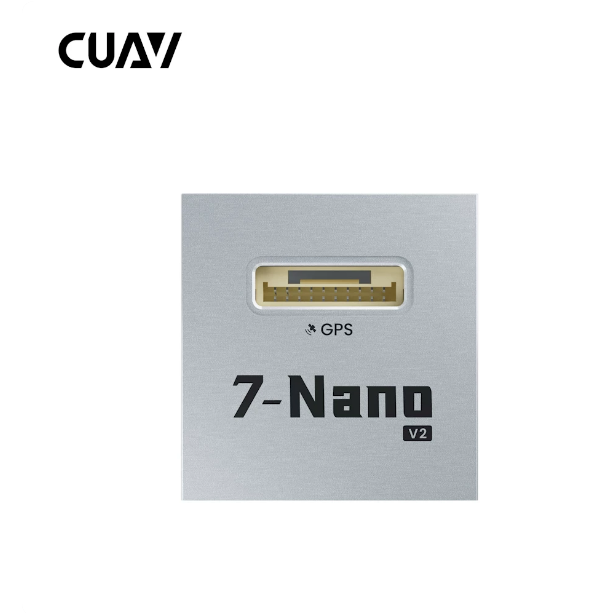 CUAV 7-Nano high precision GNSS RTK GPS module rear panel with golden GPS connector port for industrial agricultural survey drones
