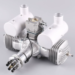 alt="DLE170 Twin Cylinder Two Stroke Gasoline UAV Engine, power system for VTOL fixed-wing and heavy lift industrial drone"
